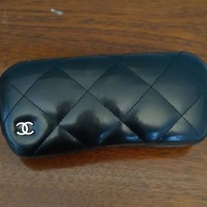 Channel, leather eyeglass case